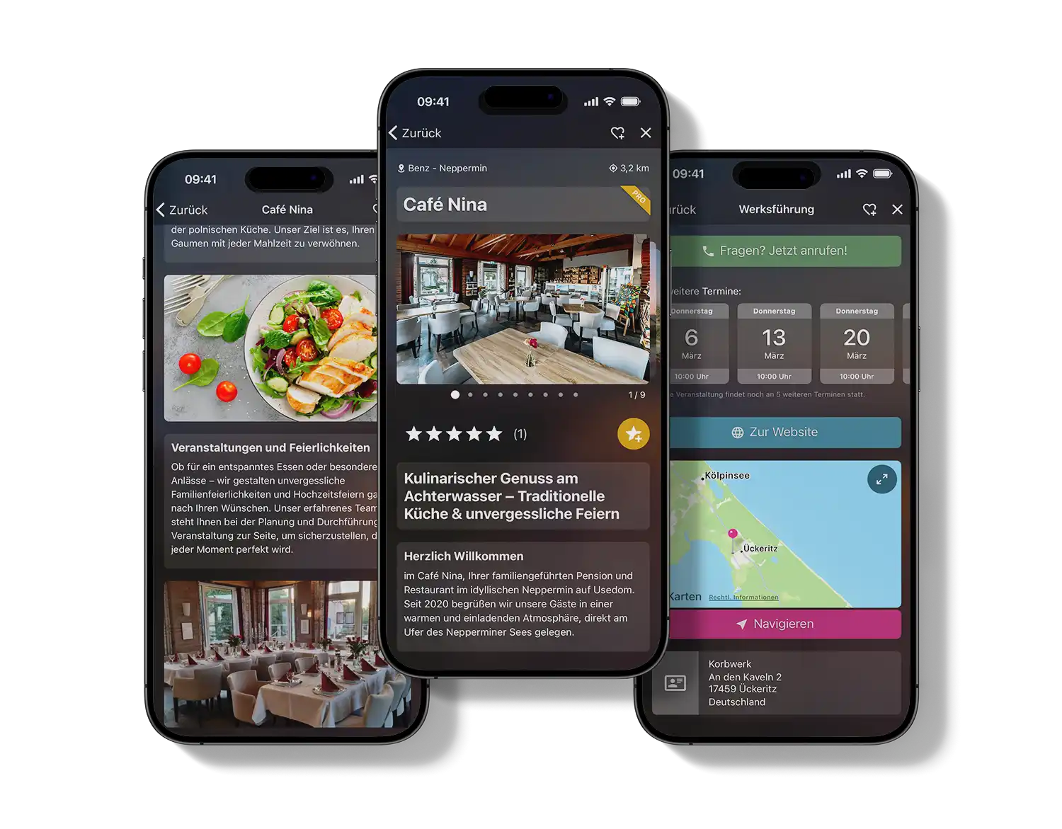 Digitale Werbung in der Usedom App