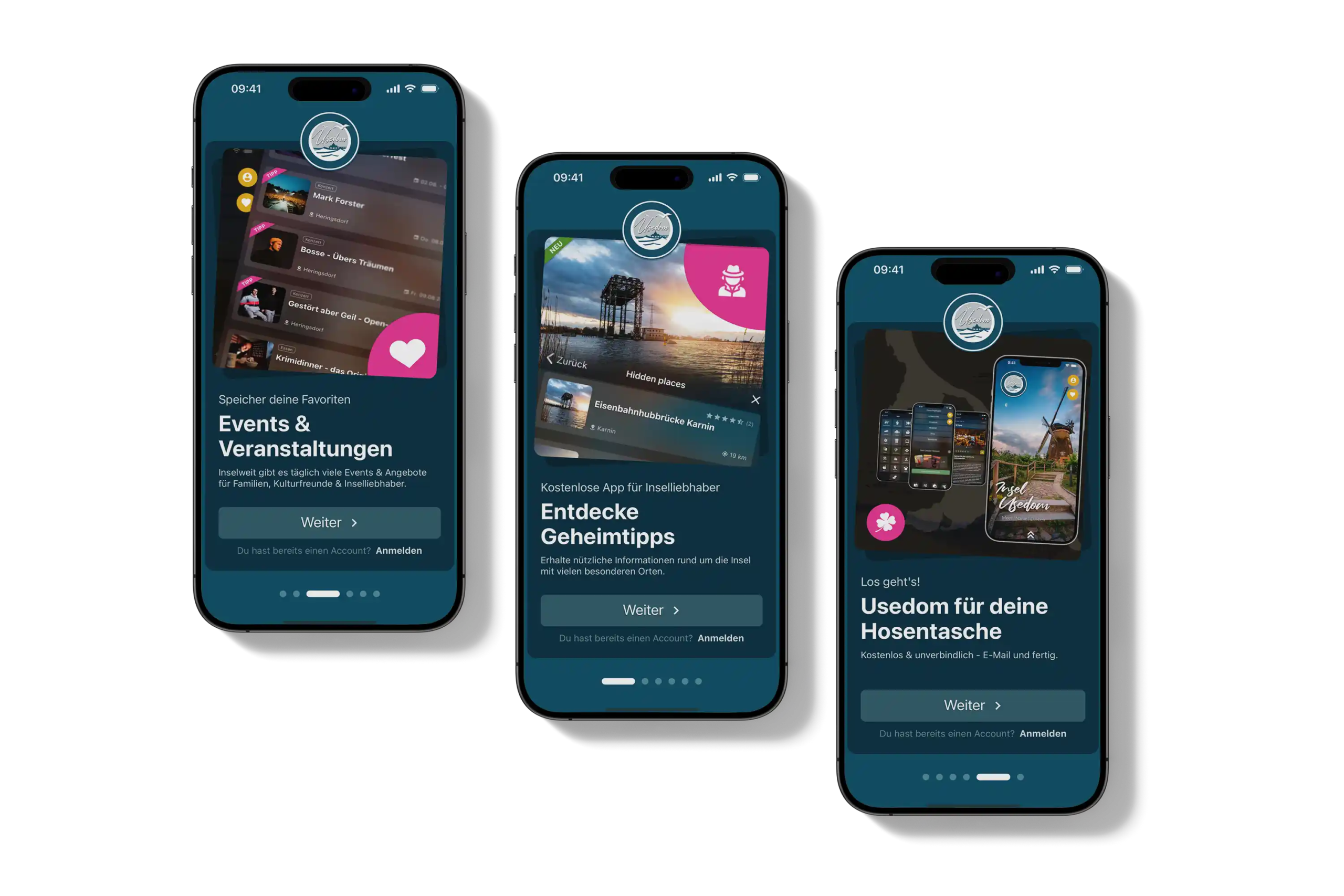 Usedom App auf Smartphones präsentiert