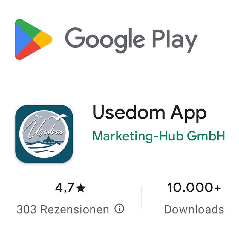 Google Playstore Bewertung Usedom App
